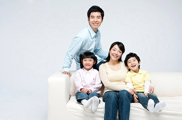 韩国温馨幸福家庭组合人像摄影--一家人