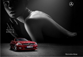 德国梅德赛斯奔驰SLK跑车系列商业广告宣传平面设计欣赏