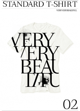 丹麦VeryVeryBeautiful T-shirt艺术水墨感觉字体设计欣赏