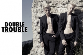 法国Double Trouble双胞胎时尚男装广告摄影