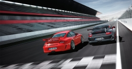 porsche-F1赛道上驰骋的911-gt3rs极速保时捷跑车高清汽车壁纸