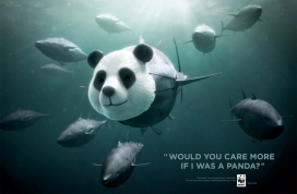 世界自然基金会平面广告-保护动物