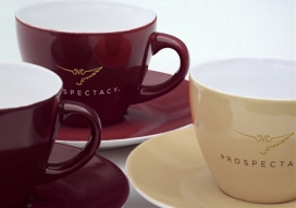 欧美Prospectacy茶杯企业和品牌标识设计