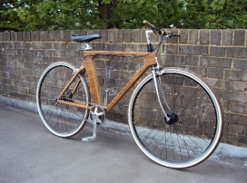 Flat Frame Wooden Bike平面框架木制自行车工业设计
