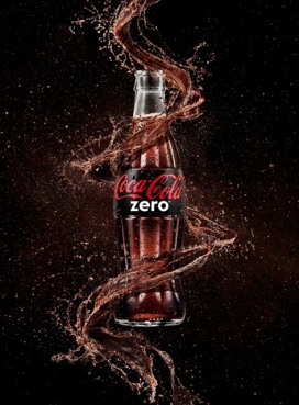 动起来-可口可乐ZERO饮料平面广告