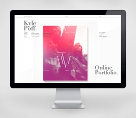 Kyle Poff概念白色网站设计-英国赫尔Dan Farrell设计