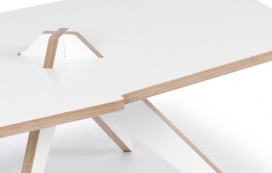 智利工作室元素DISENO-胶合板平折叠咖啡桌
