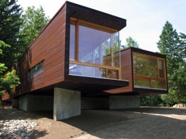 密歇根州长箱子小房屋建筑设计-Garrison Architects作品