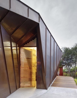 悉尼建筑师Innovarchi设计-扩展面铜信封家