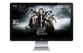 白雪公主与猎人！电影网站-美国Justin Carroll网页设计师作品