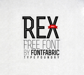 雷克斯免费字体-保加利亚Fontfabric字体设计机构作品