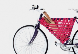 自行车卷筒编织袋-三角车架存储您的物品-韩国首尔Yeongkeun Jeong设计师作品