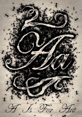 Anatomy Font-炫酷花纹欧式字体字母设计-澳大利亚布里斯班Ella Mobbs设计师作品