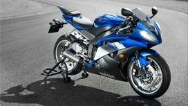 蓝色Yamaha雅马哈R6摩托车壁纸
