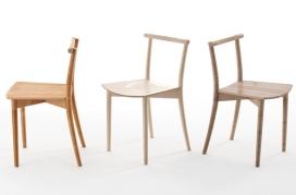 典型清漆Fishline木质椅子-日本Nendo家居设计师作品