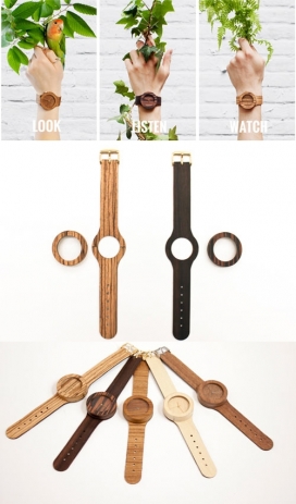 模拟木材腕表-Lorenzo Buffa工业设计师作品
