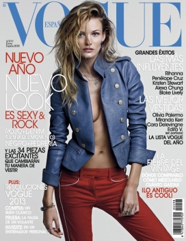 帕特里克-Vogue西班牙时尚封面，一个不复杂纯感性优雅复古时尚时装风格