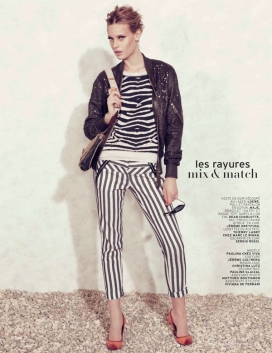 巴黎2013二月-琳娜海尔勒穿着现代女人的衣服