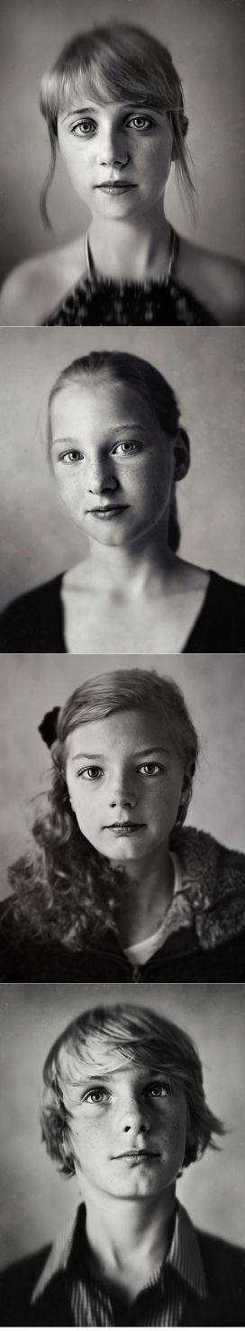 TWELVE少女儿童黑白肖像作品-比利时洛克伦aleci摄影师作品-