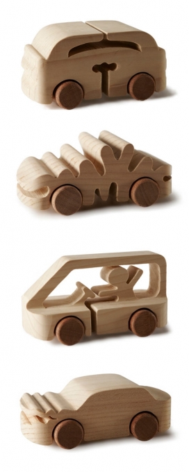 100位设计师的木制玩具车