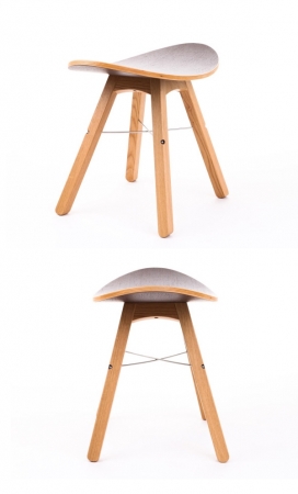 橡木制椅子-芬兰Juhani Horelli家居设计师作品