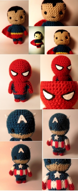 Superheroes超级英雄织布玩具娃娃