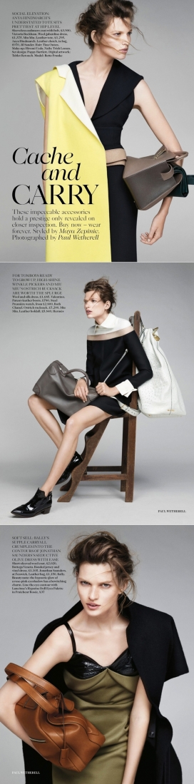 Vogue英国版-贝蒂弗兰卡-永恒的大袋时装及配饰