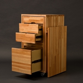 多功能转换的家具-可以做柜子也可以做桌子与储物柜