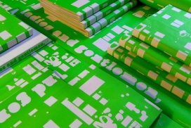 绿色书籍及海报设计