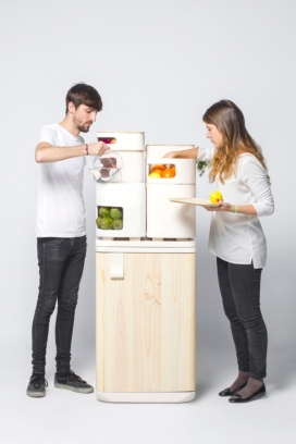 水果冰箱-旨在把水果和蔬菜进行更长时间的新鲜新概念保存