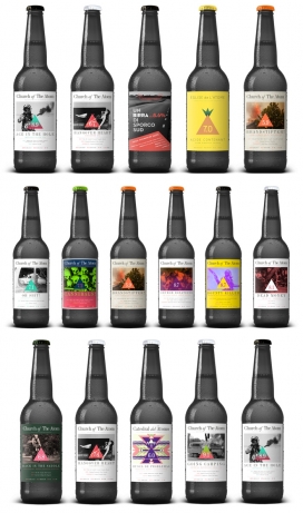 啤酒-豪华的瓶身设计源于经典的瑞士现代设计-每一瓶都有不同的形象和三角形，体现魅力的成熟和优雅。