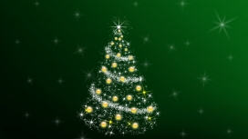 绿色圣诞树漫画壁纸