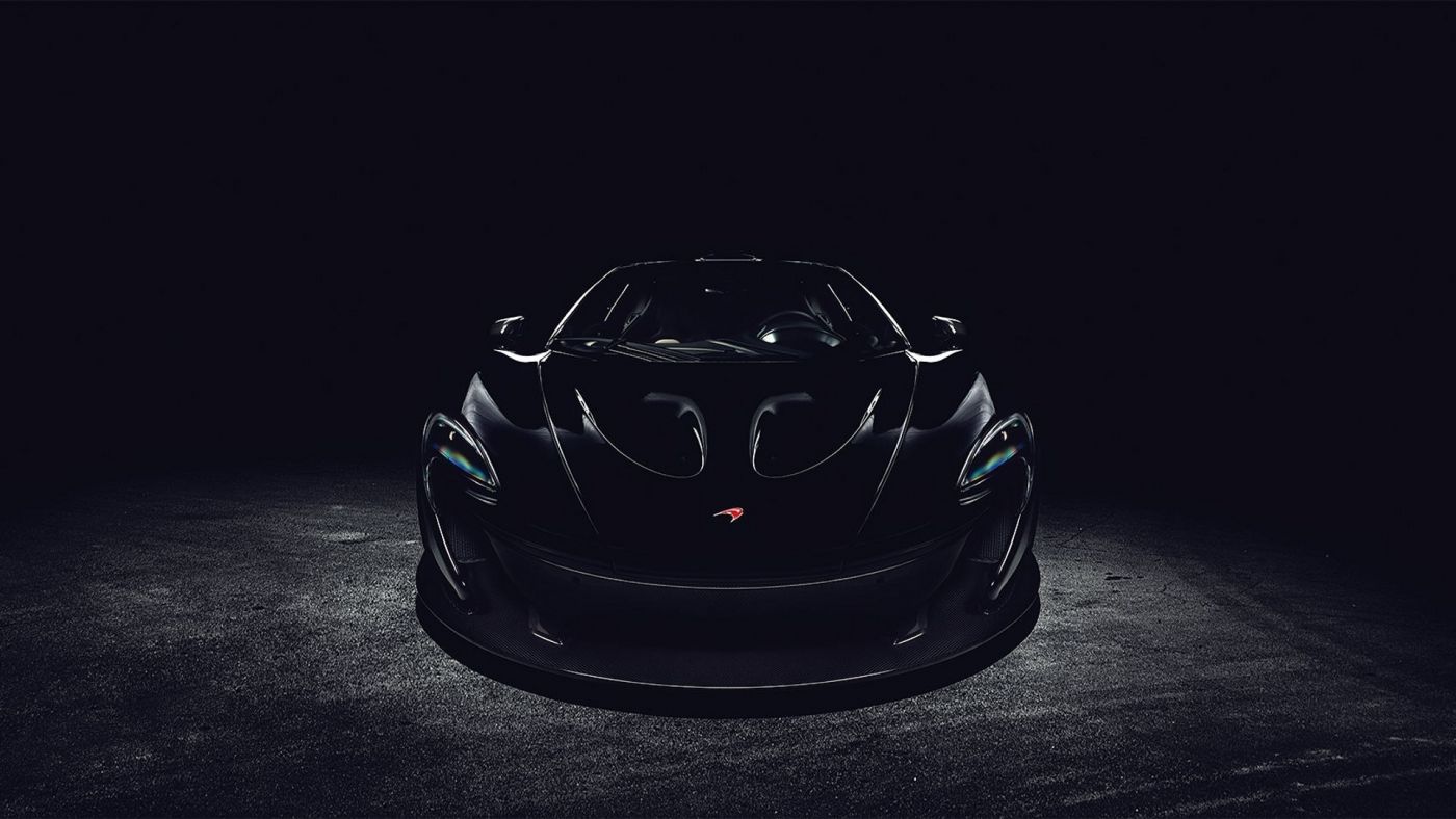 艺术摄影 汽车 图片信息简介:高清晰顶级黑色奢华跑车-迈凯轮壁纸