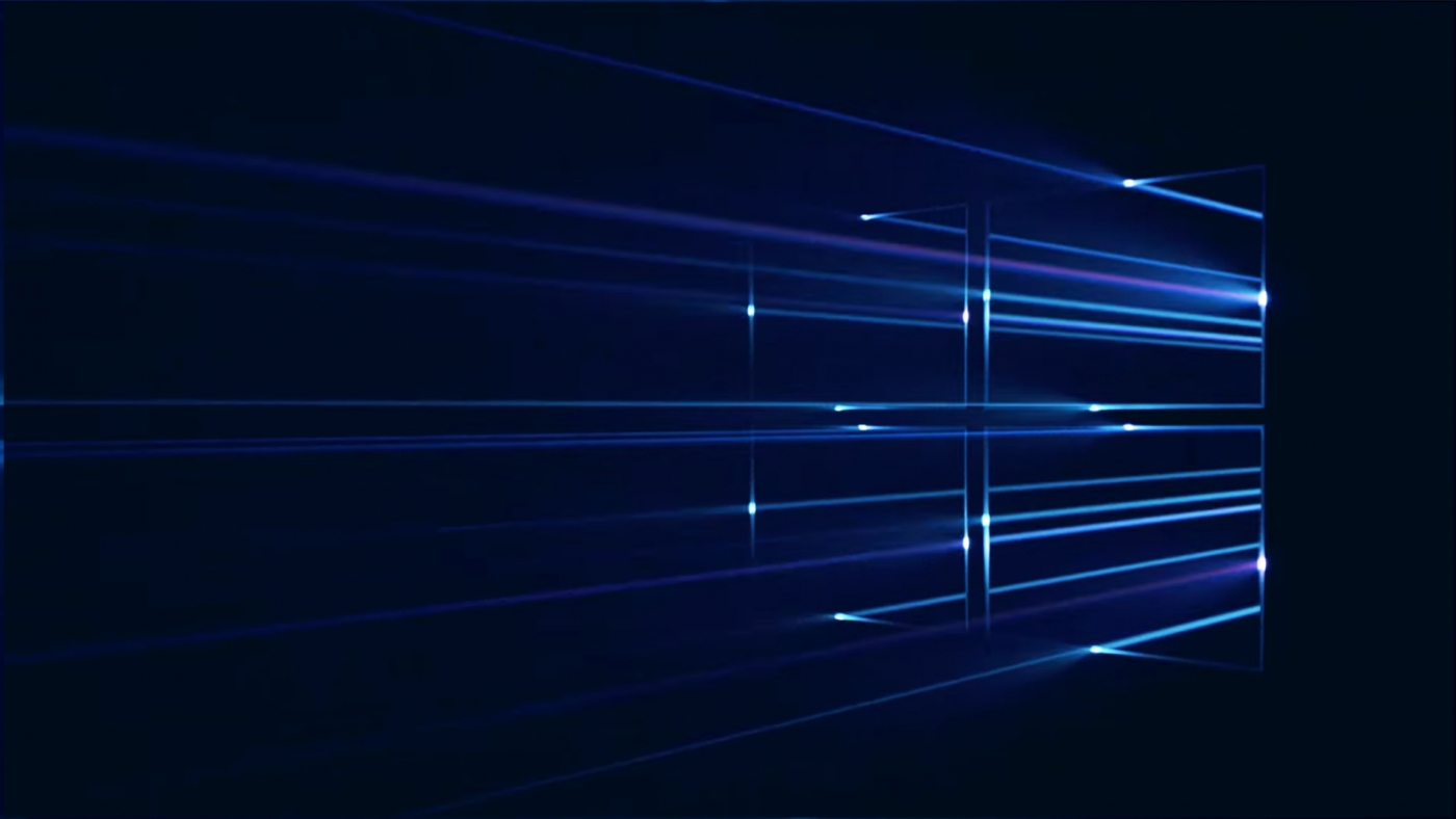 光芒四射-高清晰微软 windows 10 蓝色炫光英雄待机壁纸下载---酷图