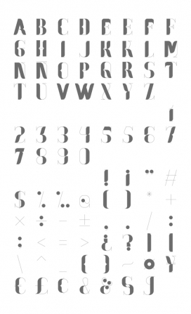 Nostalgia / Hypefortype几何模块字体设计-灵感来自于经典的罗马字体