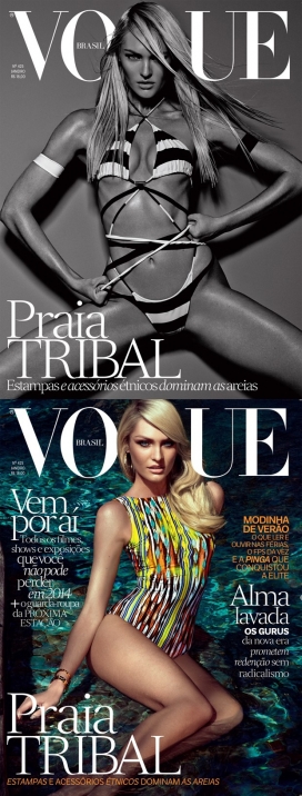 VOGUE巴西2014-丰富多彩的池畔图像杂志人像