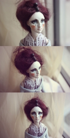Doll#5 part-盘发成熟女性娃娃玩具设计