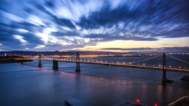 旧金山桥夜景