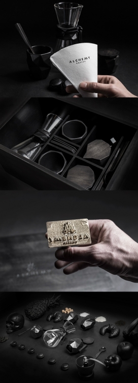 Alchemy Coffee炼金术咖啡品牌设计-美丽的手雕刻木勺子