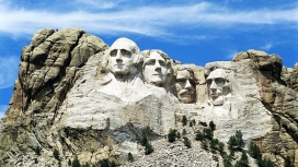 南达科他州拉什莫尔山总统面雕山