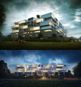 Reviera Abidjan-方格子住宅建筑设计
