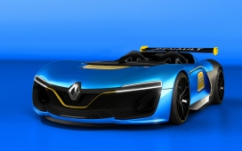 高清晰蓝色renault sport spider雷诺运动蜘蛛车壁纸