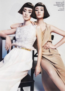 张丽娜在Vogue中扮演自己的角色-“中国设计之最”