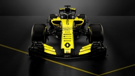 高清晰黑黄renault rs18赛车壁纸