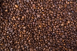 高清晰褐色咖啡豆壁纸