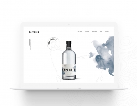 世界上纯净的饮用水-CAPE GRIM网页设计