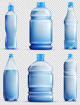 蓝色水桶水瓶素材