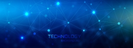 蓝色交叉菱形网络科技图素材下载