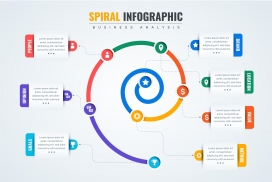 五彩螺旋的信息图表