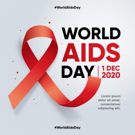 世界艾滋病日平面素材